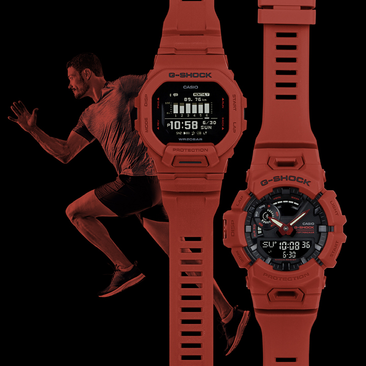 G-SHOCK przedstawia nową serię Burning Red, aby poprawić osiągi sportowe